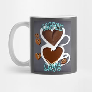 Coffee Love Blue Mug